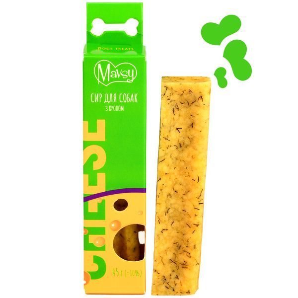 Жевательная палочка для собак Mavsy CHEESE STICK с сыром и укропом, 45 г - 1 шт + 1 шт в подарок MAVSY03S_1+1 фото